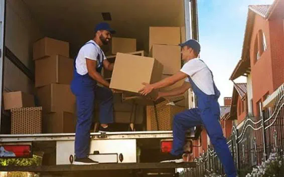 Household goods being packed and moved across Pakistan